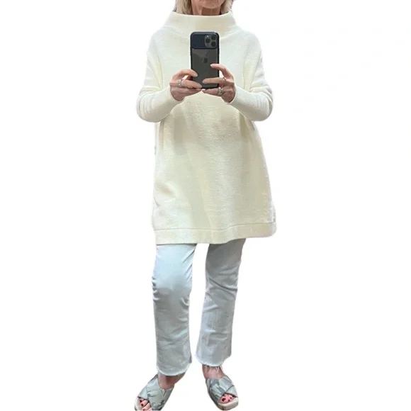 NWT $168 The Free People Ottoman Tunic Sweater - Ecru - Picture 9 of 10